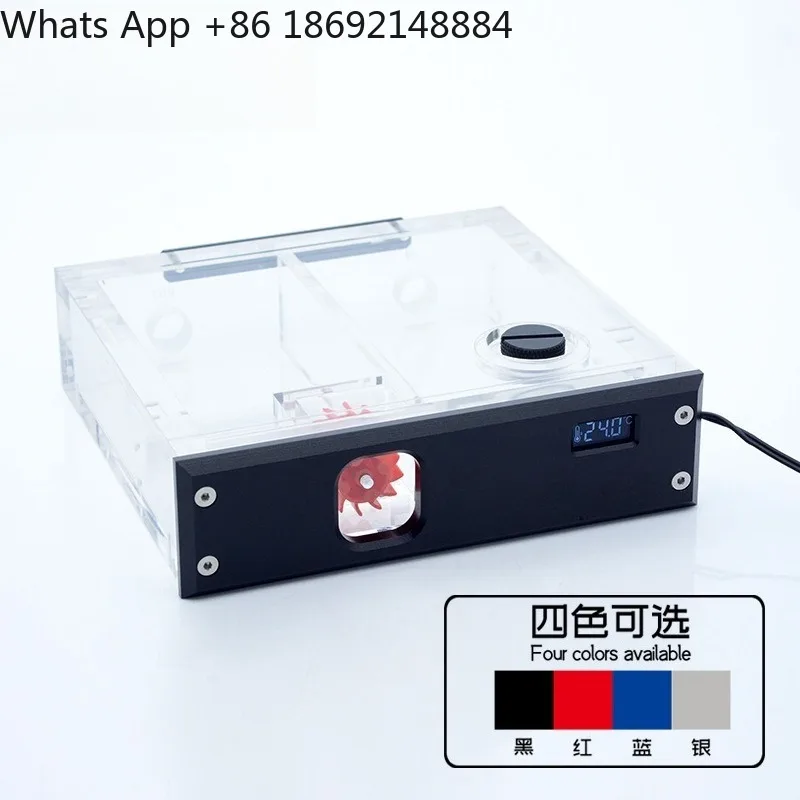 

Компьютерный блок с водяным охлаждением, однослотовая металлическая панель для оптического привода, ЖК-дисплей температуры VA