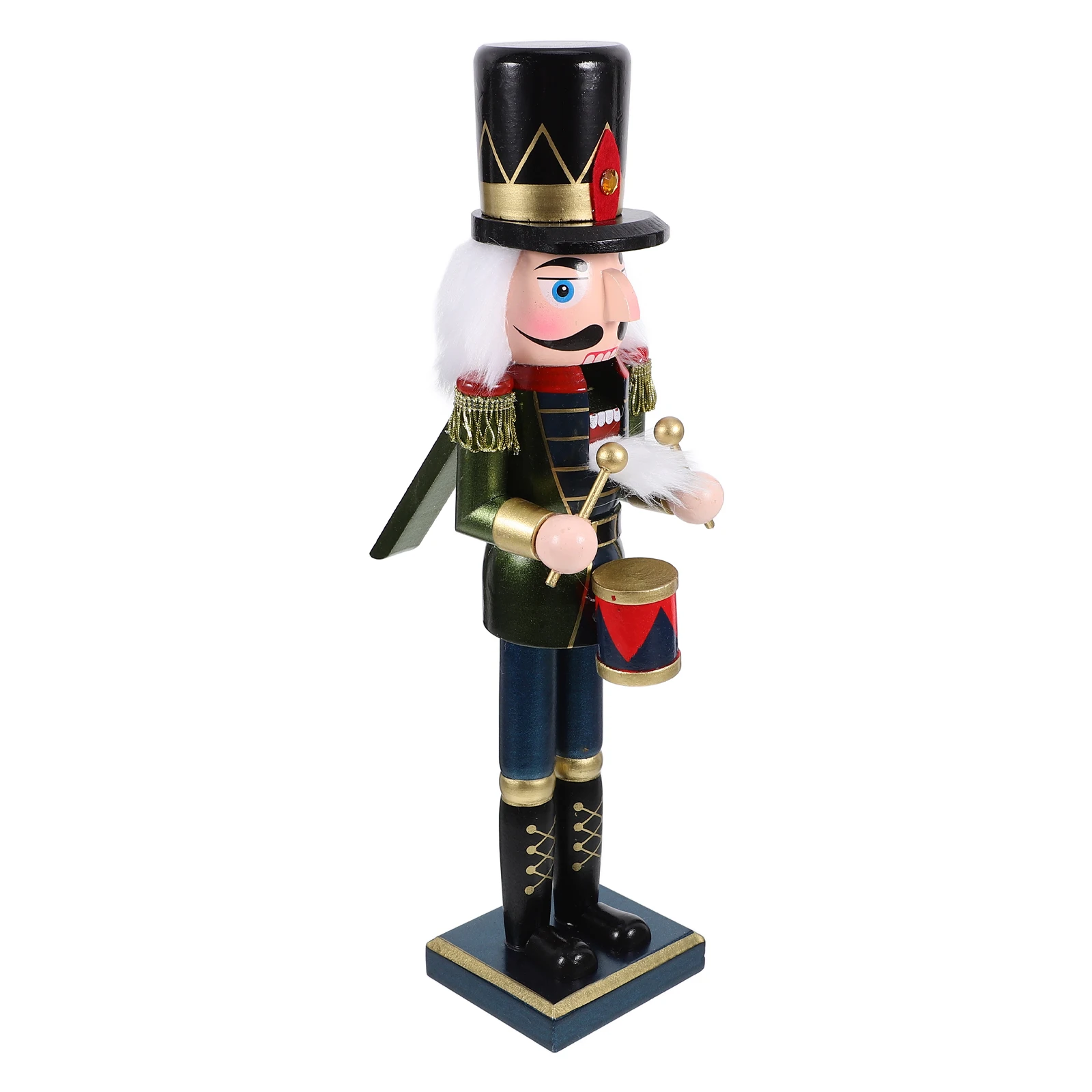 

Wood Nutcracker Soldier Christmas Decoration Adorable Desktop Xmas Party Ornament Traditional Festive Tabletop Decor