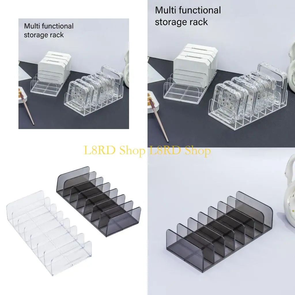 

L8RD Многофункциональный организатор макияжа, разделенные макияжные палитра, владелец макияжа, нажима на организаторов гвоздей