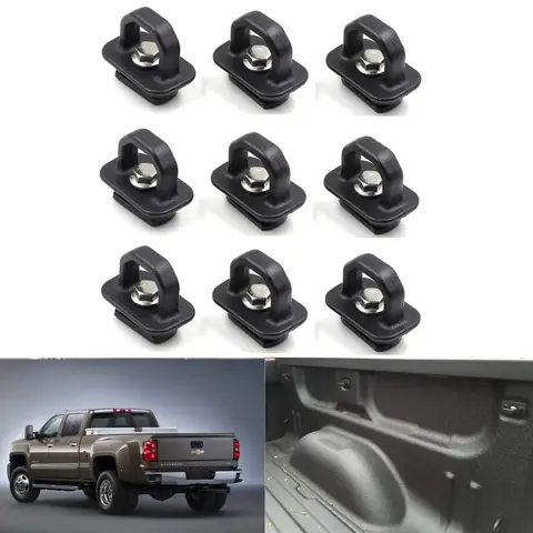 9 stücke Zurr anker LKW-Ladefläche Seitenwand anker für 2013-2017 chevy silverdo gmc sierra 2013-2017 Chevrolet Colorado dz97903