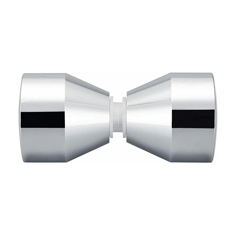 ยี่ห้อใหม่แก้วลูกบิดประตูประตูติดตั้งง่าย PULLER PUSH Silver อลูมิเนียมประตู KNOB Handle