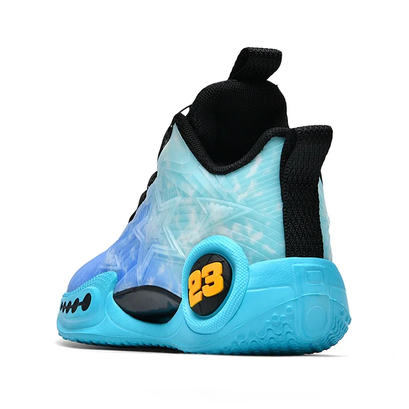 2024 New Cool Boy Basketball Shoes Anti Slip Children Sneakers Quick Lacing Kids Girl Sport Shoes Brand Teenage Trainers Boys