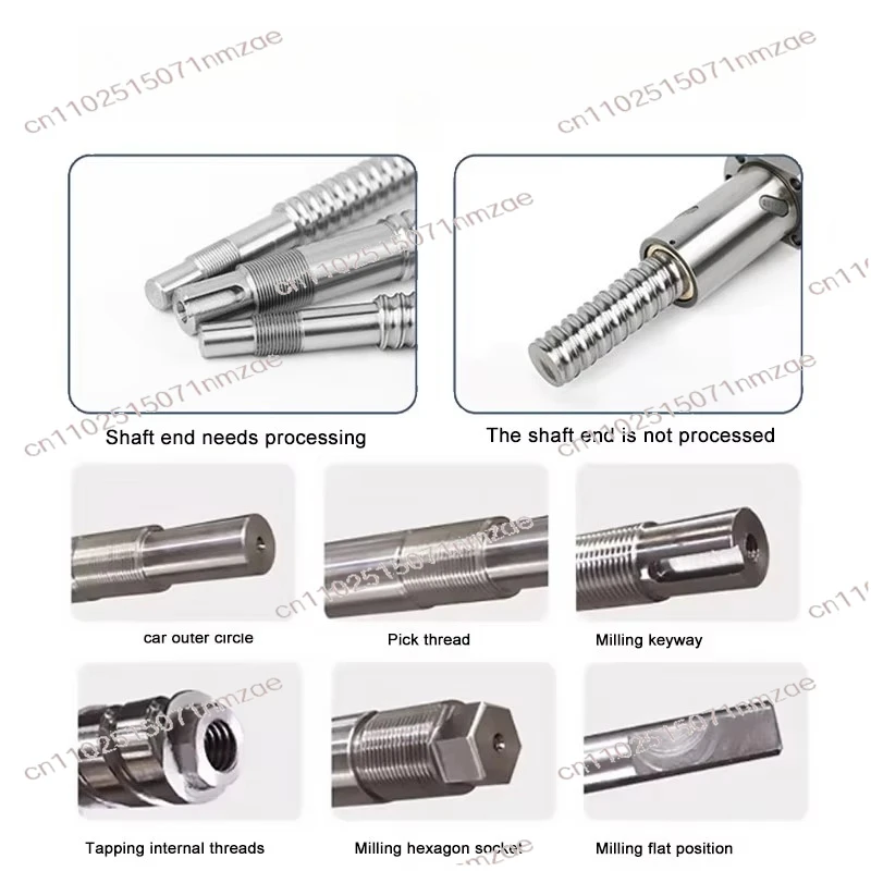‌CNC Ball Screw Kit SFU/RM1605/2005/3205 w/ Flange Nut, Shell, End Supports & Coupling
