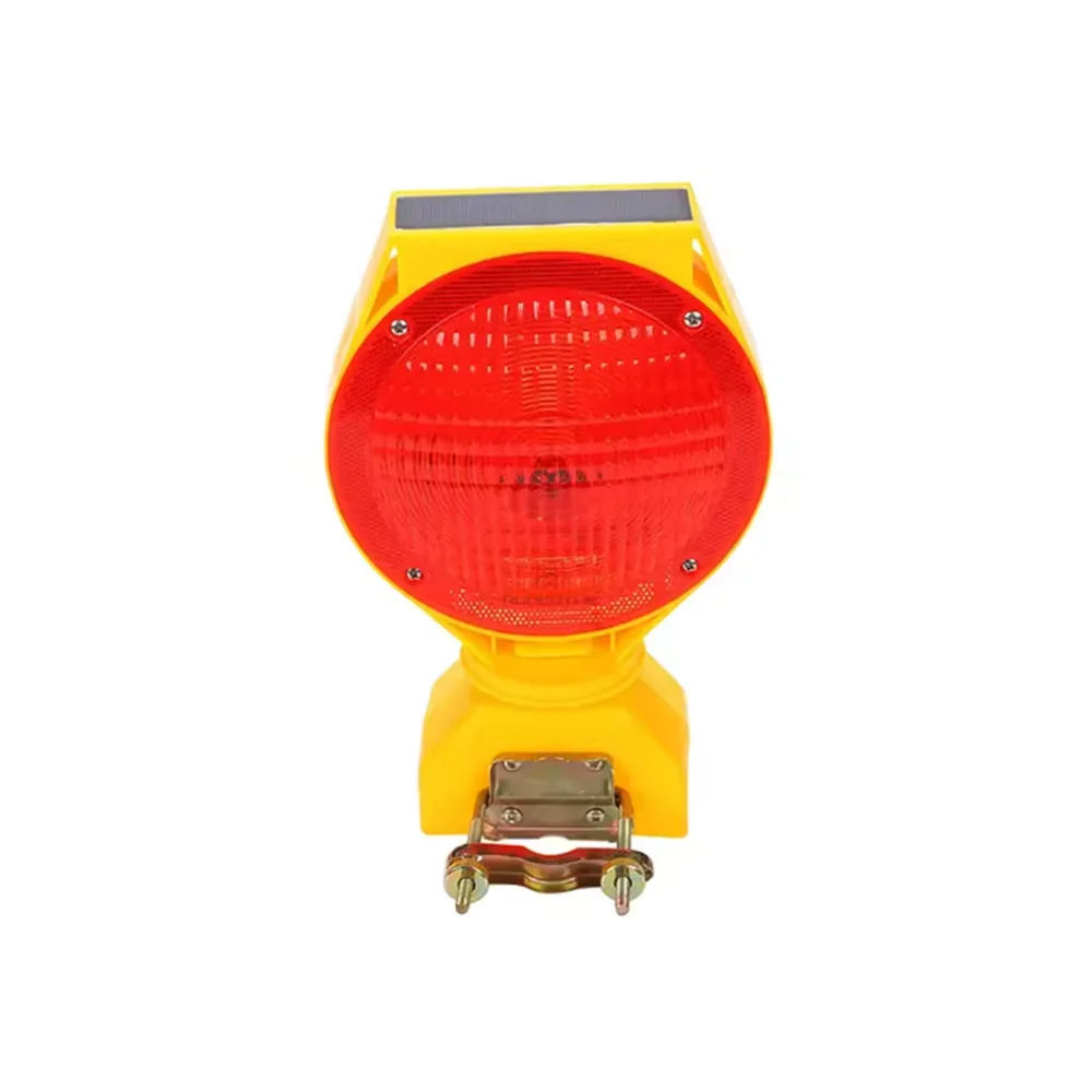 Solar-Powered Flashing LED Barricade Light (New TySolar-Powered pe): 2-Sided Visibility with Photocell –UV-Coated Polycarbonate