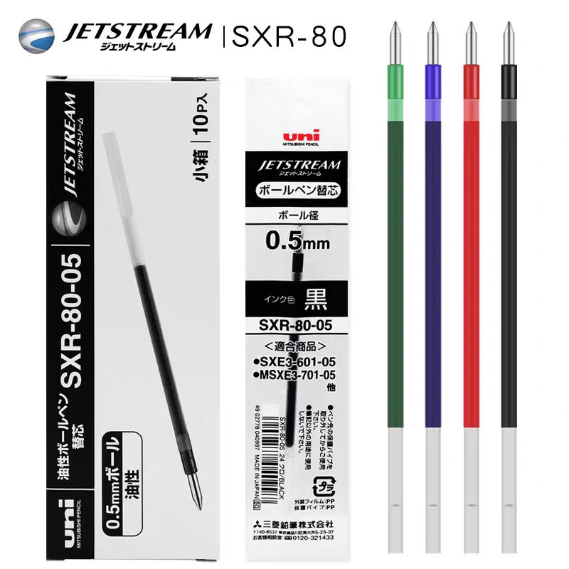 UNI JETSTREAM Series Ballpoint Refills 0.38/0.5/0.7mm In Oil Refills Suitable for A Variety of Multifunctional Pens Stationery