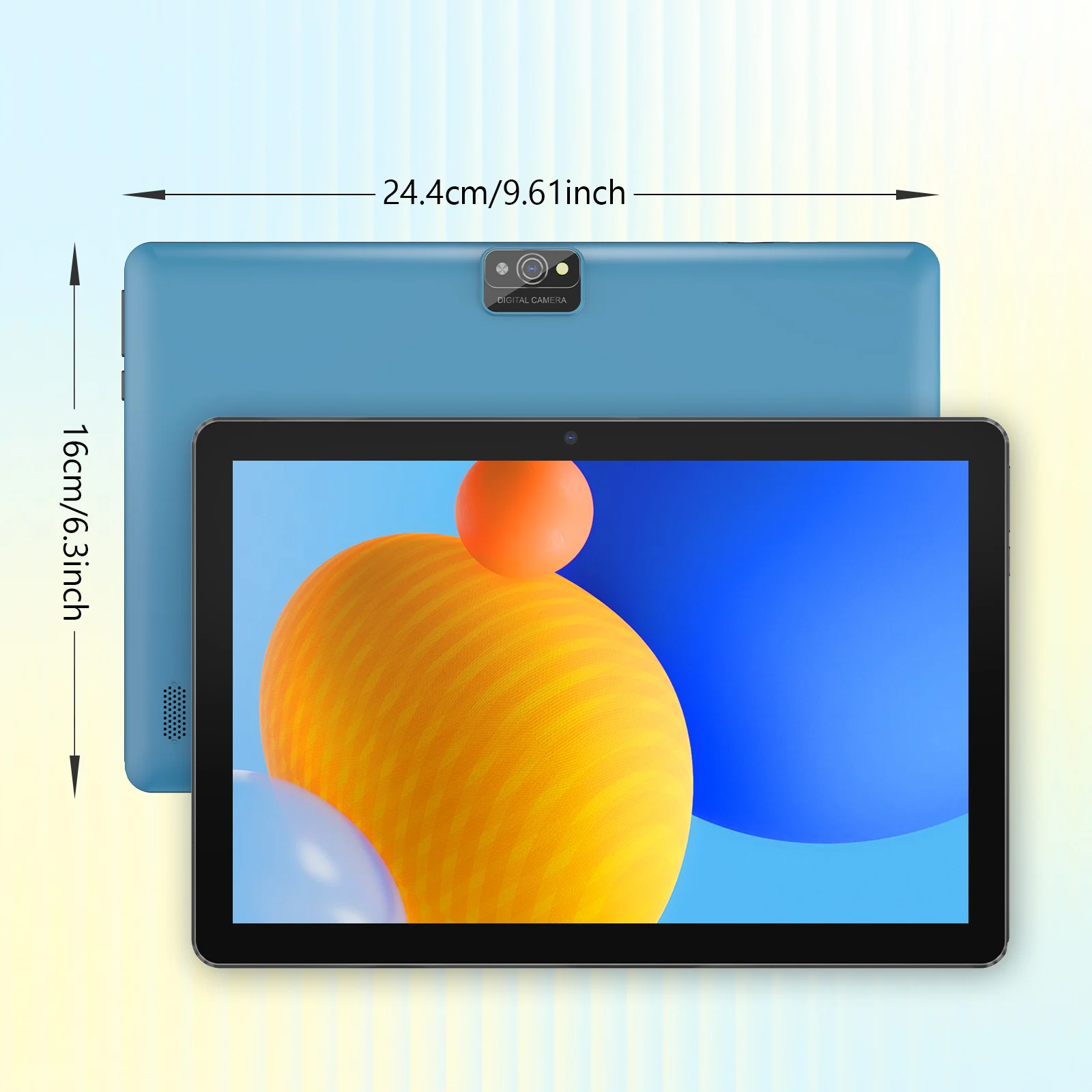 Tablet Android 13, tela de 10 polegadas, processador quad-core, 7 GB (extensão de memória 3G + 4G) RAM, 64 GB ROM, Bluetooth, WiFi, câmera dupla