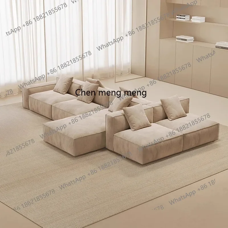 

X Double-sided modular island sofa fabric, minimalist large horizontal hall, back-to-back living room, antique villa