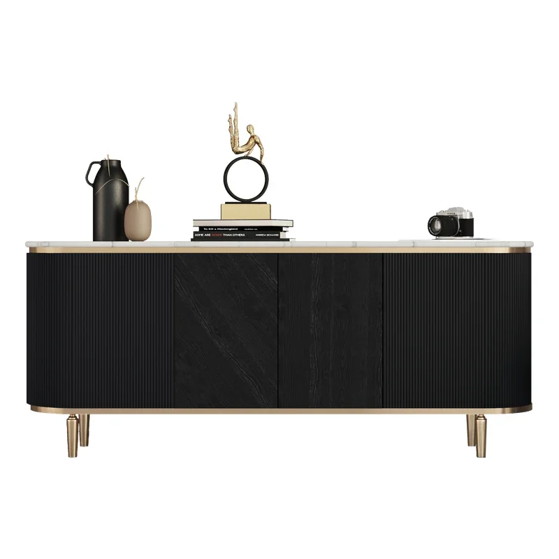 

56**Light luxury marble living room storage decorative cabinet, simple modern home against the wall bedroom TV cabinet