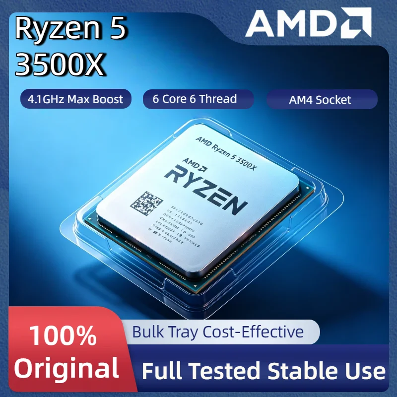 Procesador AMD Ryzen 5 3500X R5 3500X de Seis Núcleos y Seis Subprocesos, 3.6GHz, 7NM, 65W, L3 32M, Sin Paquete, Pro Max, Socket AM4