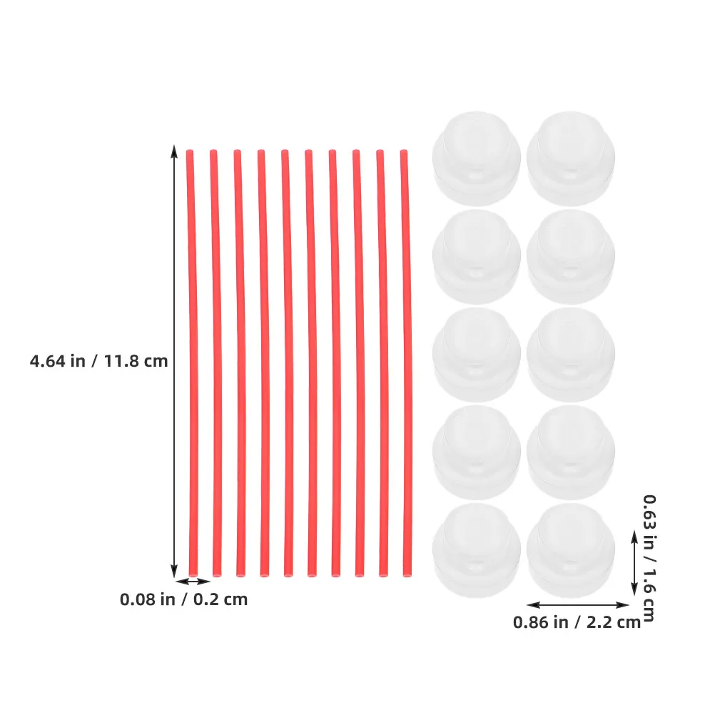 24Sets Plastic Spray Can Extension Straw Replacement For Automotive Maintenance Auto Detailing Professional Nozzle