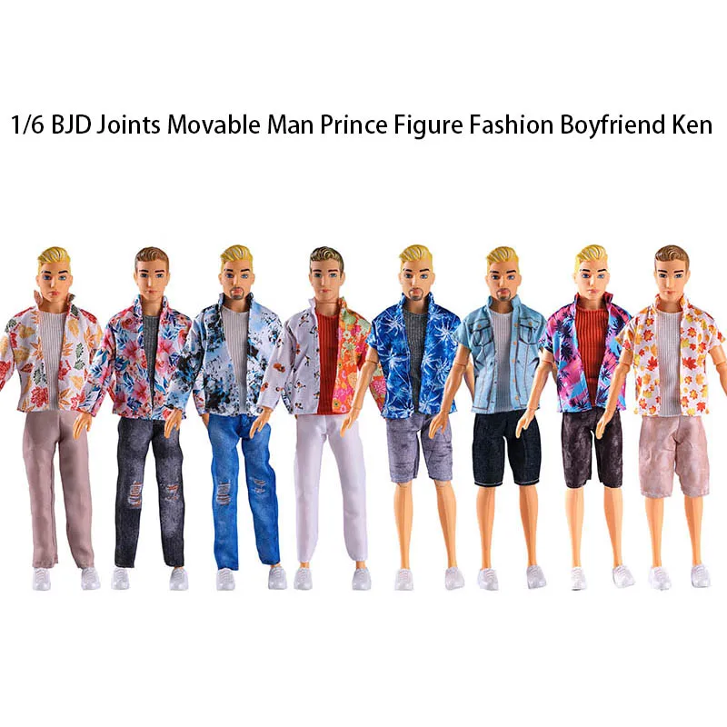 

30cm Boyfriend Ken 1/6 BJD Joints Movable Man Prince Figure Fashion Boyfriend Ken Casual Clothes Fashion Couple Doll Toys