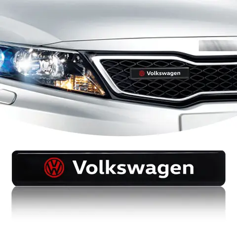 1pcs Car Decorative Light LED Front Hood Grille Emblem Badge Decor For Volkswagen Polo Golf-4 5 6 7 MK5 MK6 MK7 Tiguan Passat
