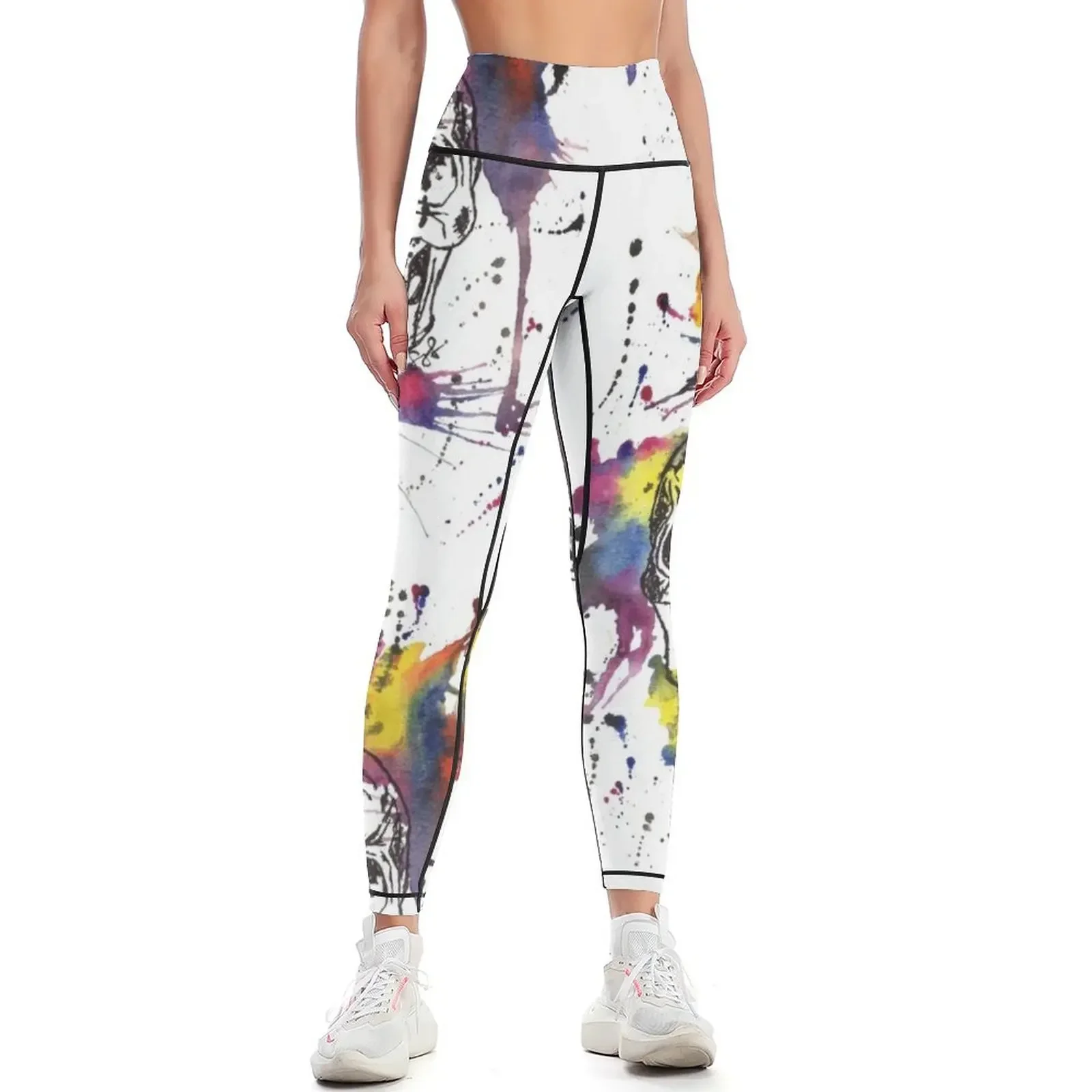 

Rainbow Skull Leggings Legging sexy woman workout shorts sports for Training pants Womens Leggings