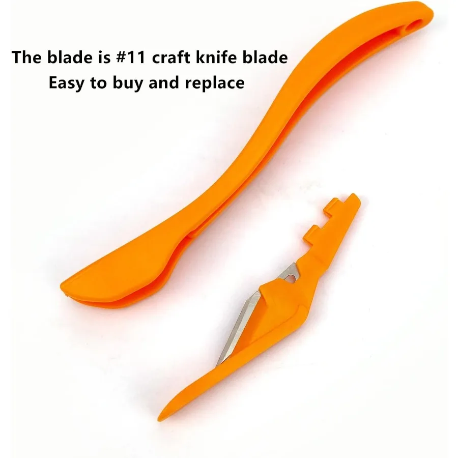 قاطع الورق مع شفرة سكين مخفية، قاطع ورق تغليف آمن، أداة تشذيب الورق لفيلم بلاستيك لاصق من الفينيل C