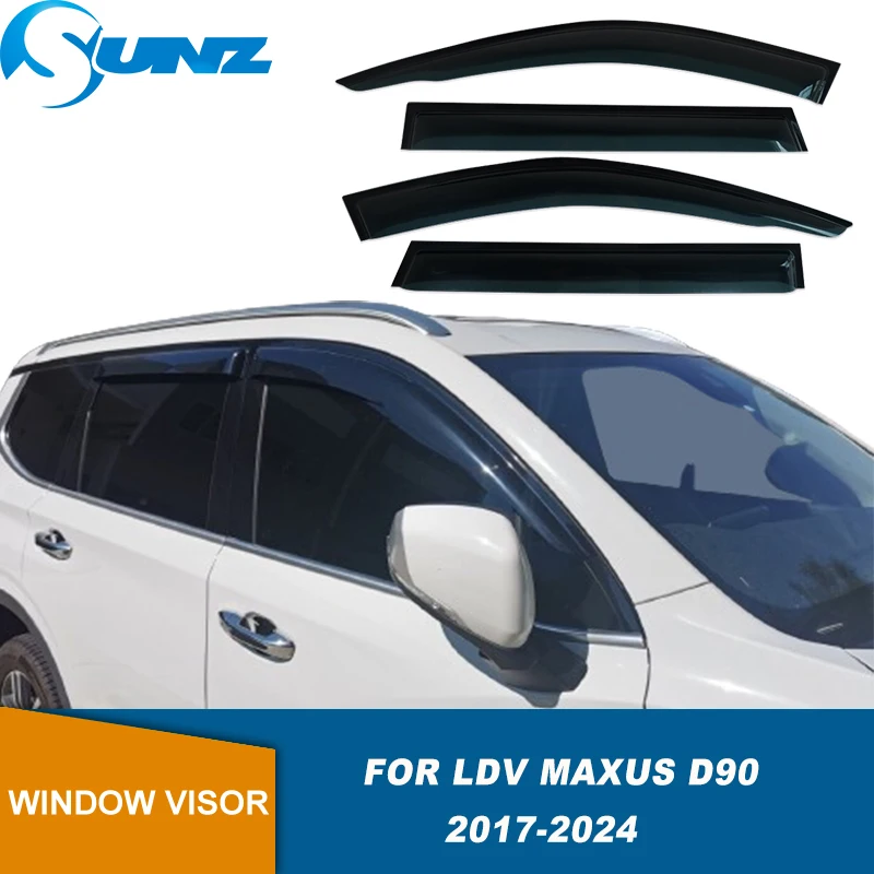 Side Window Deflectors For Maxus Ldv D90 2017 2018 2019 2020 2021 2022 2023 2024 Car Weather Shield Window Visor Rain Cuard