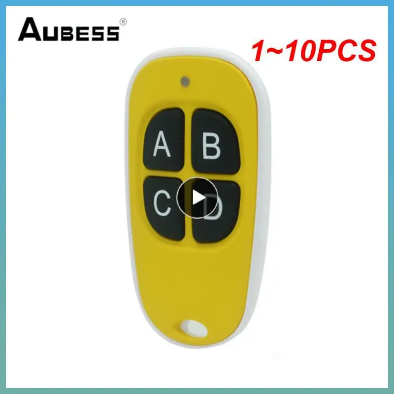 1~10PCS Universal Garage Remote Control 433 mhz 4-keys Door Gate Copy Control Wireless Clone Electronic Gate Control Copier