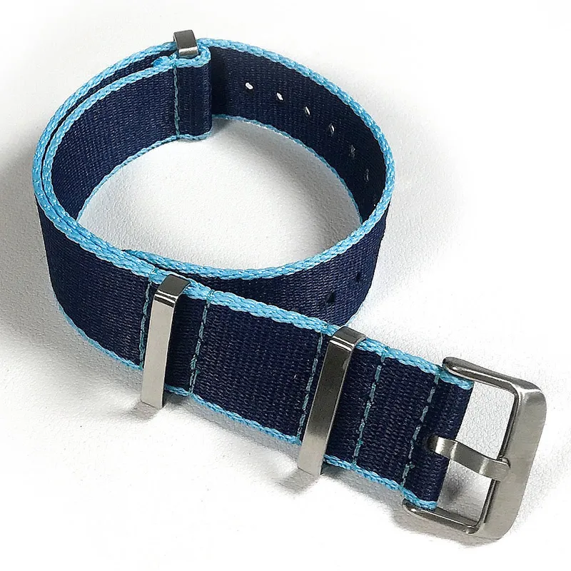 Nylon Watch Band 20mm 22mm Multicolor Substituição Relógio Loop Straps Moda Militar Blet para Homens Mulheres Pulseiras À Prova D\' Água