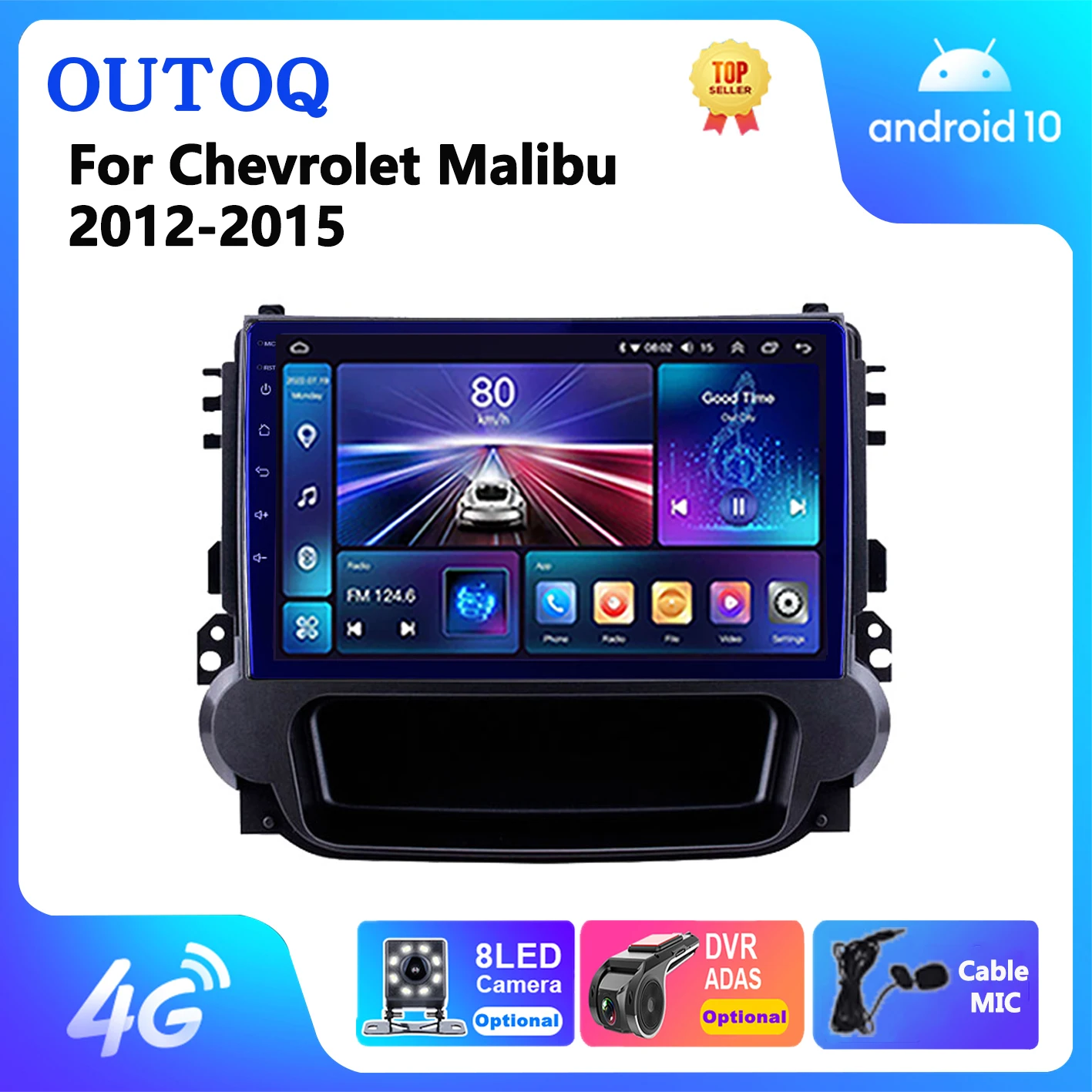 

For Chevrolet Malibu 2012-2015 Android 13 Stereo Audio Video Player Autoradio GPS Navigation Head Unit BT carplay car stereo