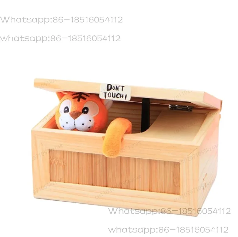 

Boneless Wooden Electronic Box, Cute Tiger, Fun Toys, Children's Gifts, Interactive Toys, Stress-relieving Desktop Decoration
