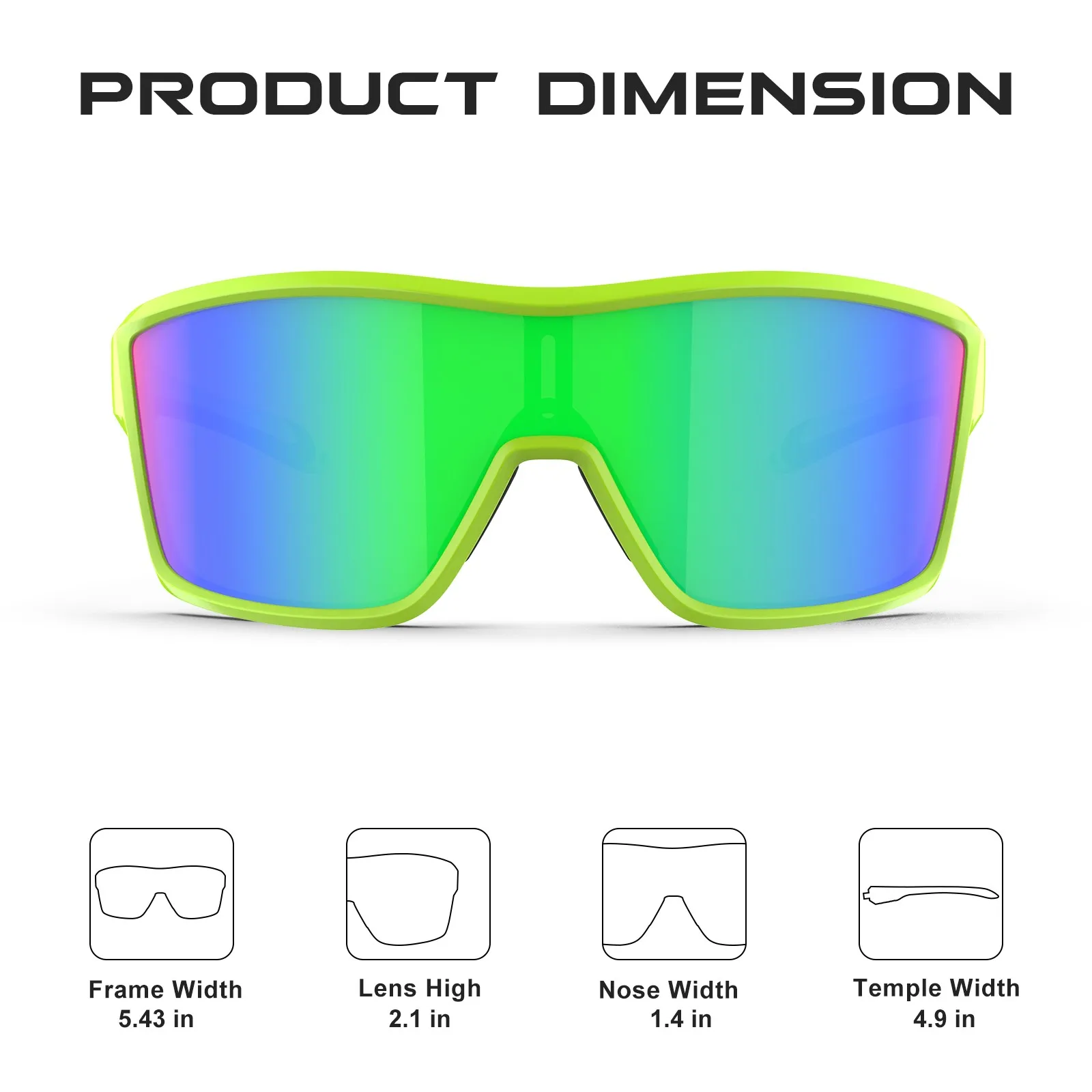 Suukaa Polarized Sports Bicycle Bike Sunglasses Gafas Ciclismo MTB Cycling Glasses Eyewear Sunglasses Speed for Men Women 5 Lens