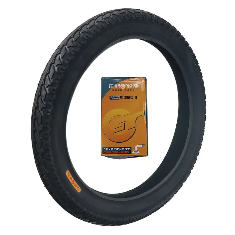 Copertone Ecovelò 18x2.50 Per Bici Elettriche E Scooter – Camera D’Aria Incluse, Valvola Curva, Gomme Antiforatura