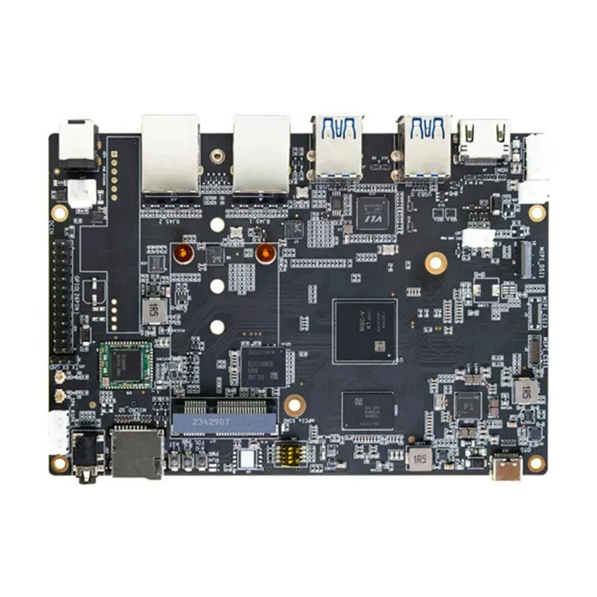 Placa-mãe para Bananapi F3, Spaceman K1, 8Core, Chip RISC-V, LPDDR4, 8G, EMMC, 2.4G, 5G, WiFi, BT 4.2