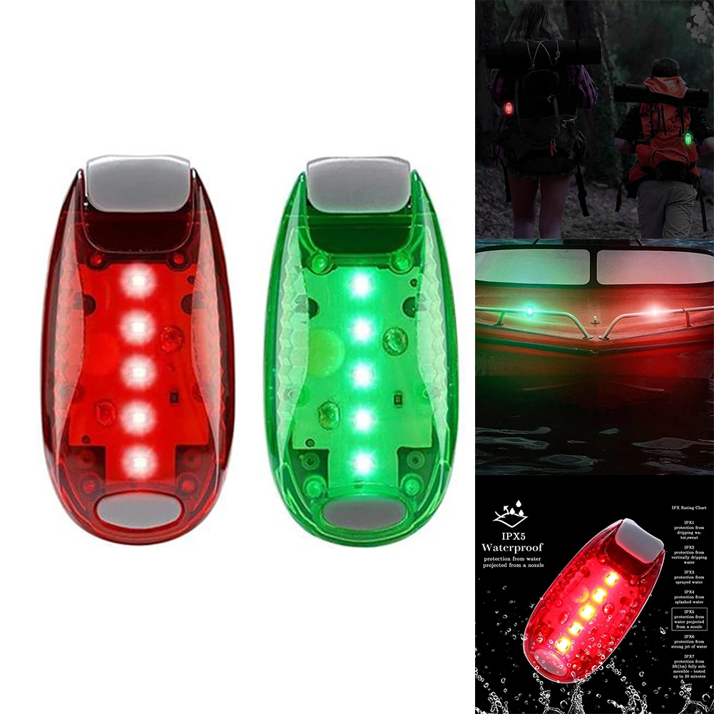 2/4pcs Red Green Boat Navigation LED Lights Stern Boats Starboard Lights 5.5 X 3 X 1.8 Cm 3 Lighting Modes Marine Boat Lights