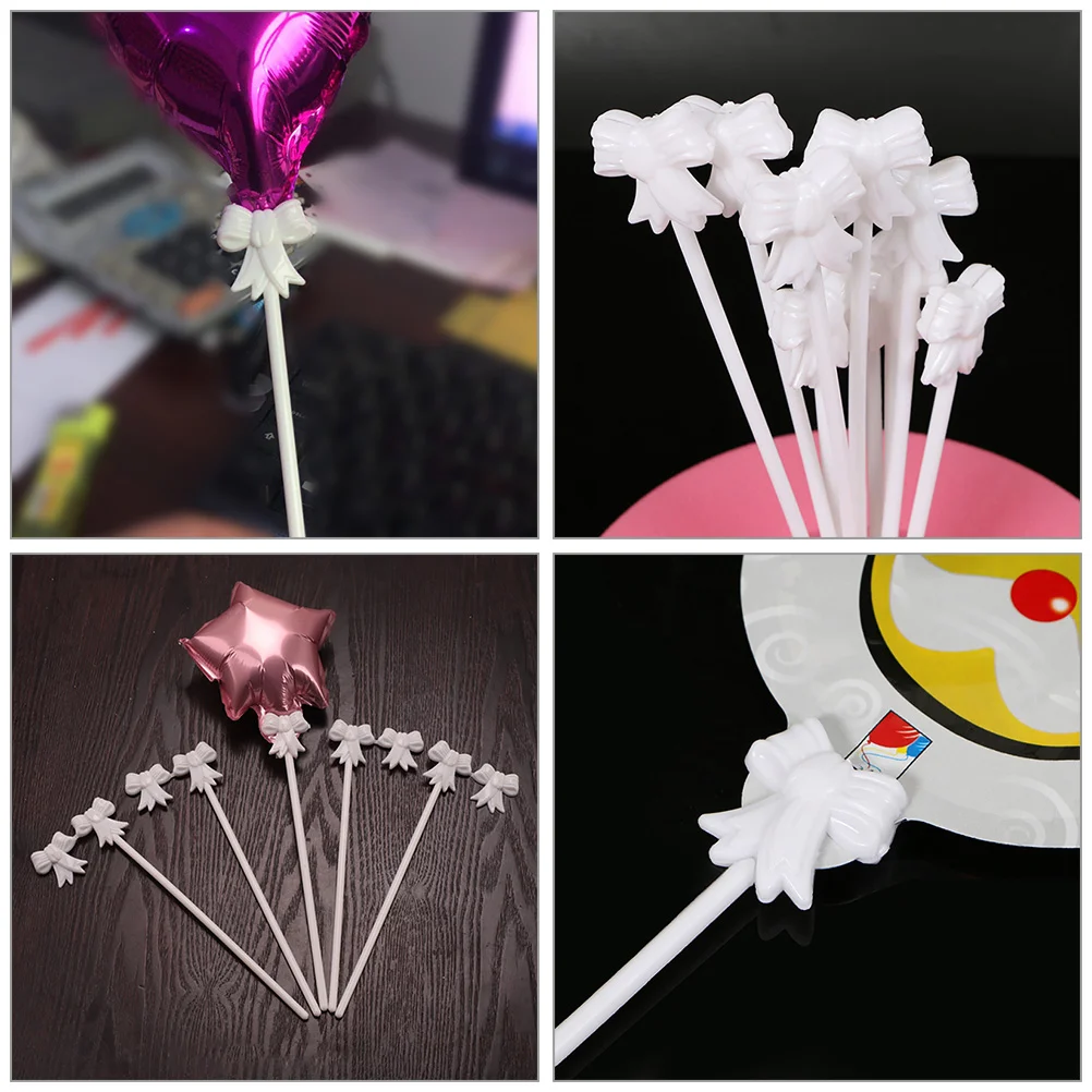 50 Pcs Balloon Stick Support for with Base Sticks Stand Kit Table Plastic Centerpiece