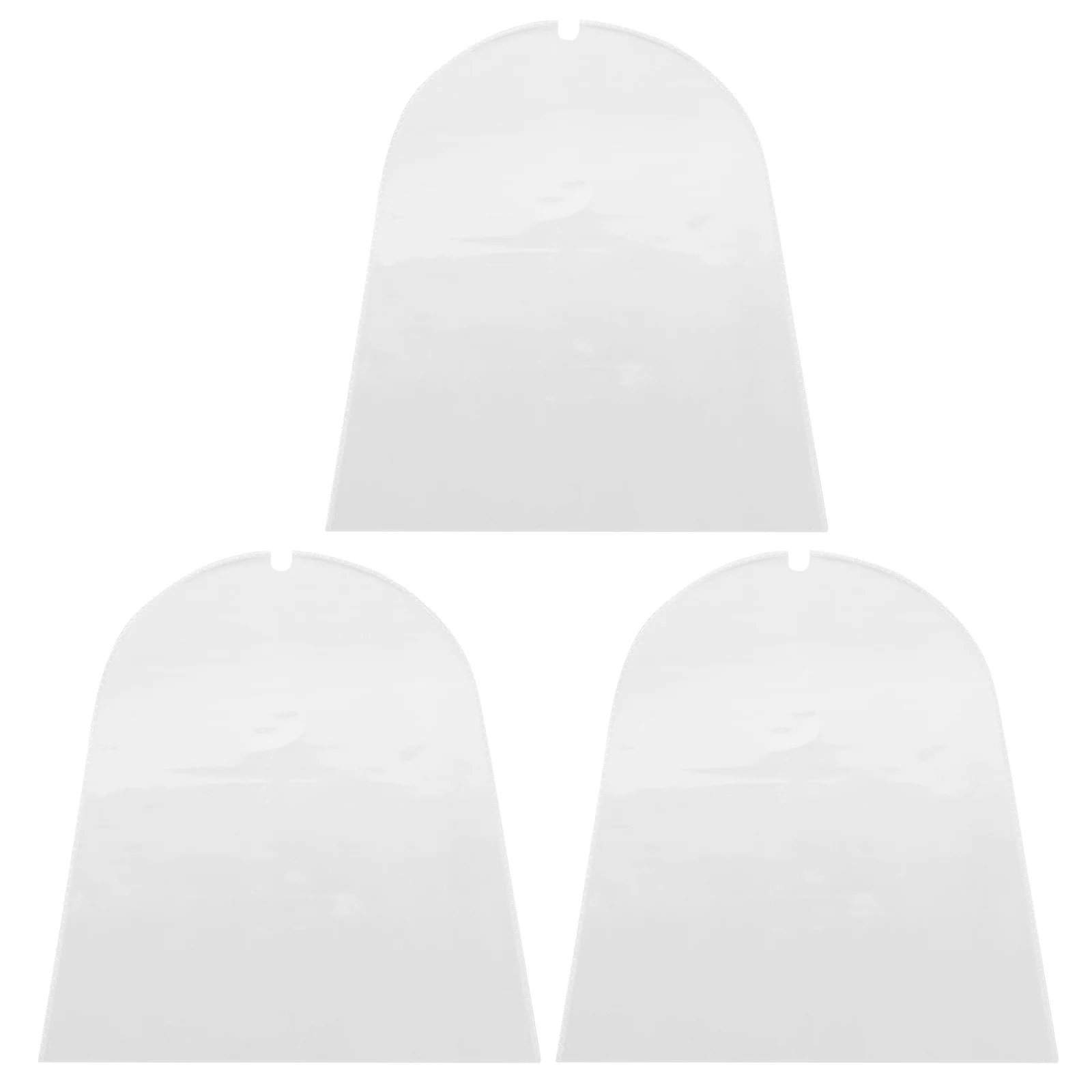 

3 Pcs Transparent Protective Cover High Transparency PVC Waterproof Easy Maintenance Coat Covers Plastic Clothes Dust