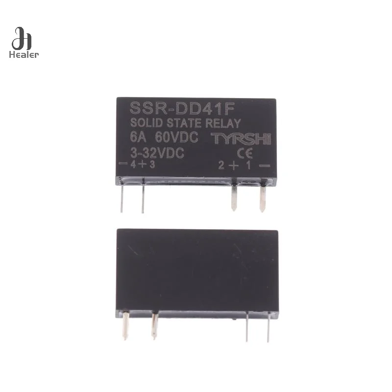 SSR-41FDD/41FDA Solid State Relays DC To DC Slim Relay Module 3-32VDC 6A Mini Relay Non-contact DIN Rail Relay