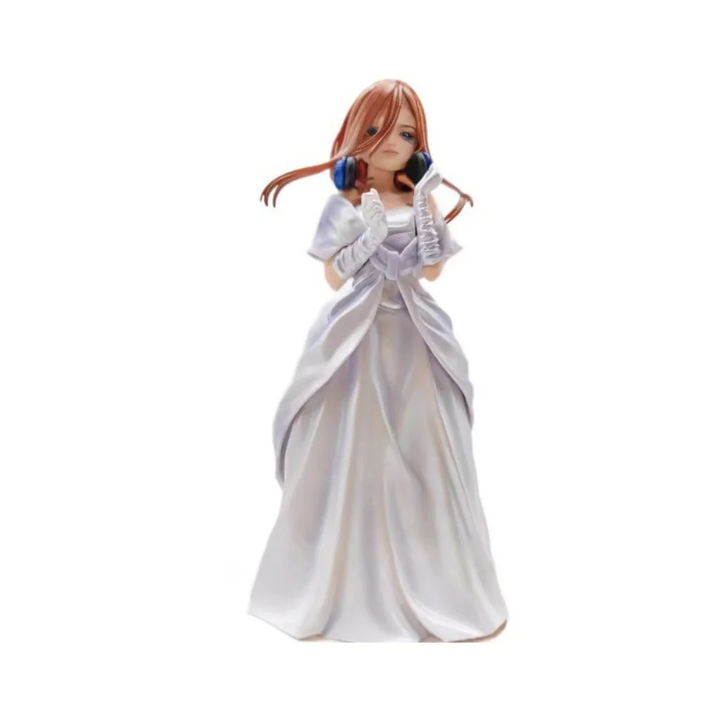 

Anime Character The Quintessential Quintuplets Figurine, Nakano Miku Wedding Dress Figurine Model Desktop Ornament Gift