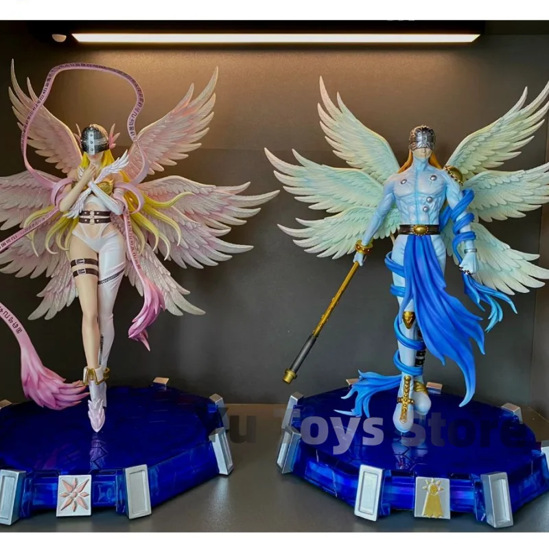 

Новинка, 28 см, Digimon фигурка монстра, тираннозавр, студия, Angemon Angewomon, фигурка из смолы, Коллекционная модель Digimon, детская игрушка, подарки