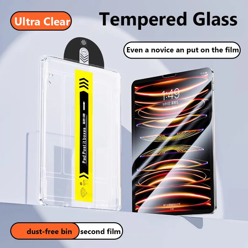 Screen Protector Tempered Glass for IPad Pro 11 2025 M5 A3358 A3359 Pro 13 Inch A3269 Automatic Alignment Tablet Tempered Glass