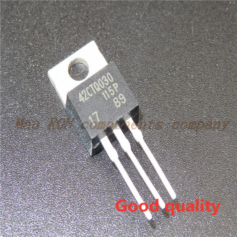 10PCS/LOT 42CTQ030PBF  42CTQ030 TO-220 30V 42A Schottky diodes In Stock