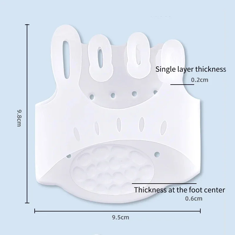 Corrector de juanete de silicona de Gel, separadores de dedos del pie, almohadillas para el antepié, aparatos ortopédicos, espaciadores ortopédicos para Hallux Valgus, 2 piezas = 1 par