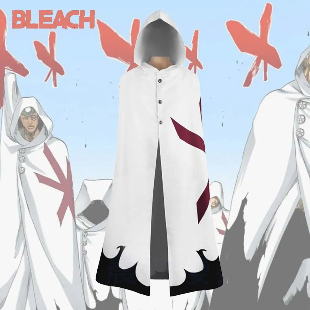 

BLEACH Yhwach Косплей Костюм Черный Белый Аниме Костюм Хэллоуин Ролевые Игры Плащ Мужской Крутой Наряд