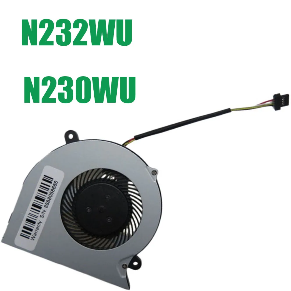 For CLEVO N232WU N230WU DC5V 0.3W 4PIN 4lines Laptop CPU Fan New
