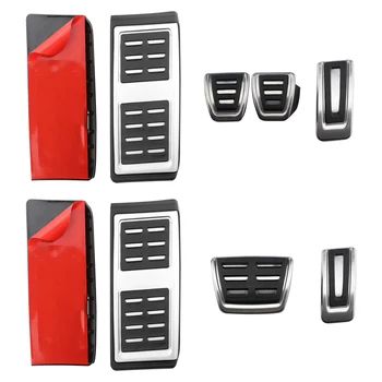 מכסה פדל מנוחה לרגל הבלם והאקסלרטור של רכב מפלדת אל-חלד עבור וולקסווגן VW GOLF 7 MK7 Seat Ibiza Ateca Audi A1 Skoda Fabia