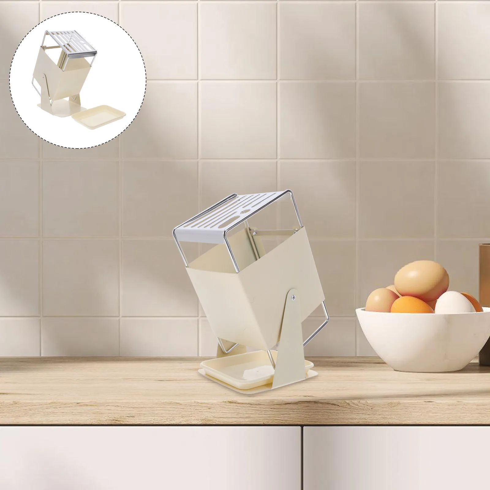 Rustproof Stainless Steel Knife Rack Kitchen Wall Mount Holder Organizer Storage Stand for Cookware and Cooking Tools