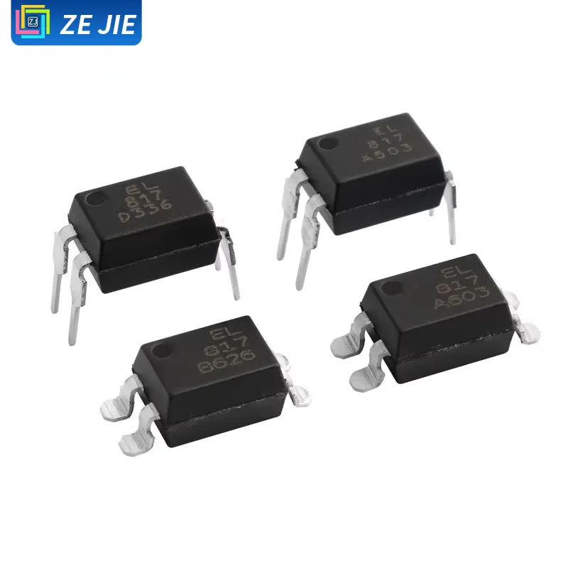 ZE JIE Original Everlight Optocoupler EL817 EL817S1(A)(B)(C)(D)(TU)-F, Compatible with PC817 Optocoupler