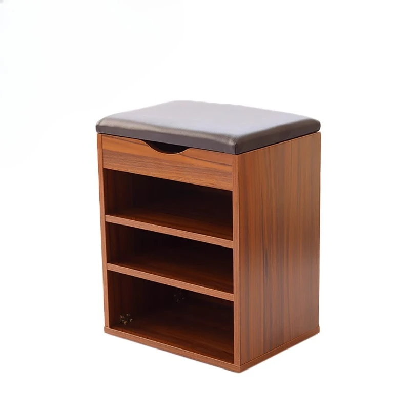 

Doorless shoe cabinet sitting stool integrated shoe change stool household door wearing shoe stool entrance door can sit small