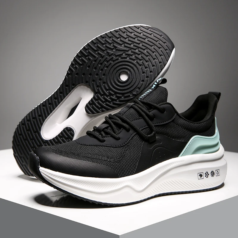 Mens Max Cushioned Walking & Running Shoes Sneakers,Thick Soles,Light Weight & Breathable for Everyday Jogging,Workout,Athletic