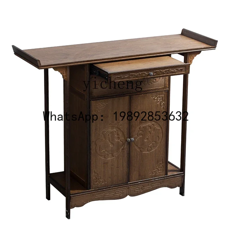 household offering table, altar cabinet, living room, Buddha cabinet, Bodhisattva God of Wealth cabinet