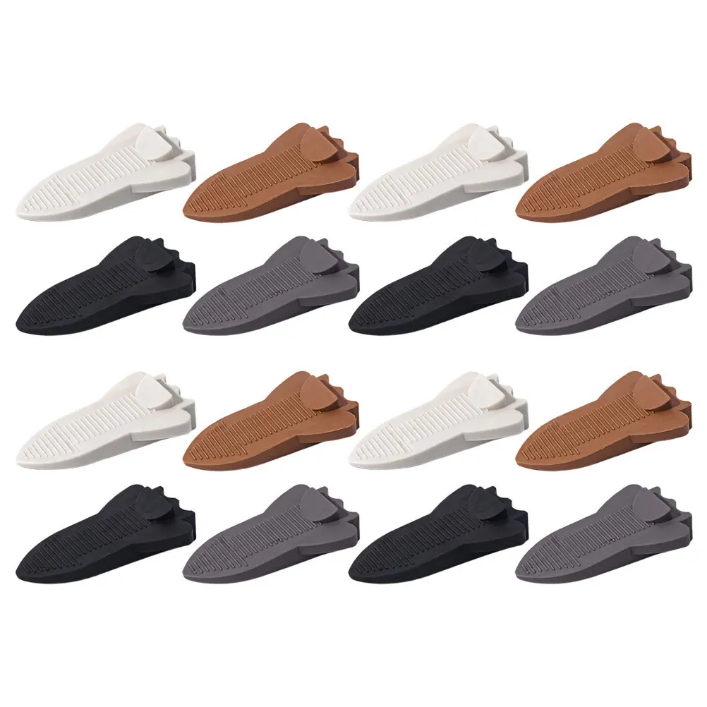 

16Pcs Spaceship Door Stopper Non Slip Tpr Material for Bedroom Floor Prevents Noise and Scratches Carpet Concrete Wood