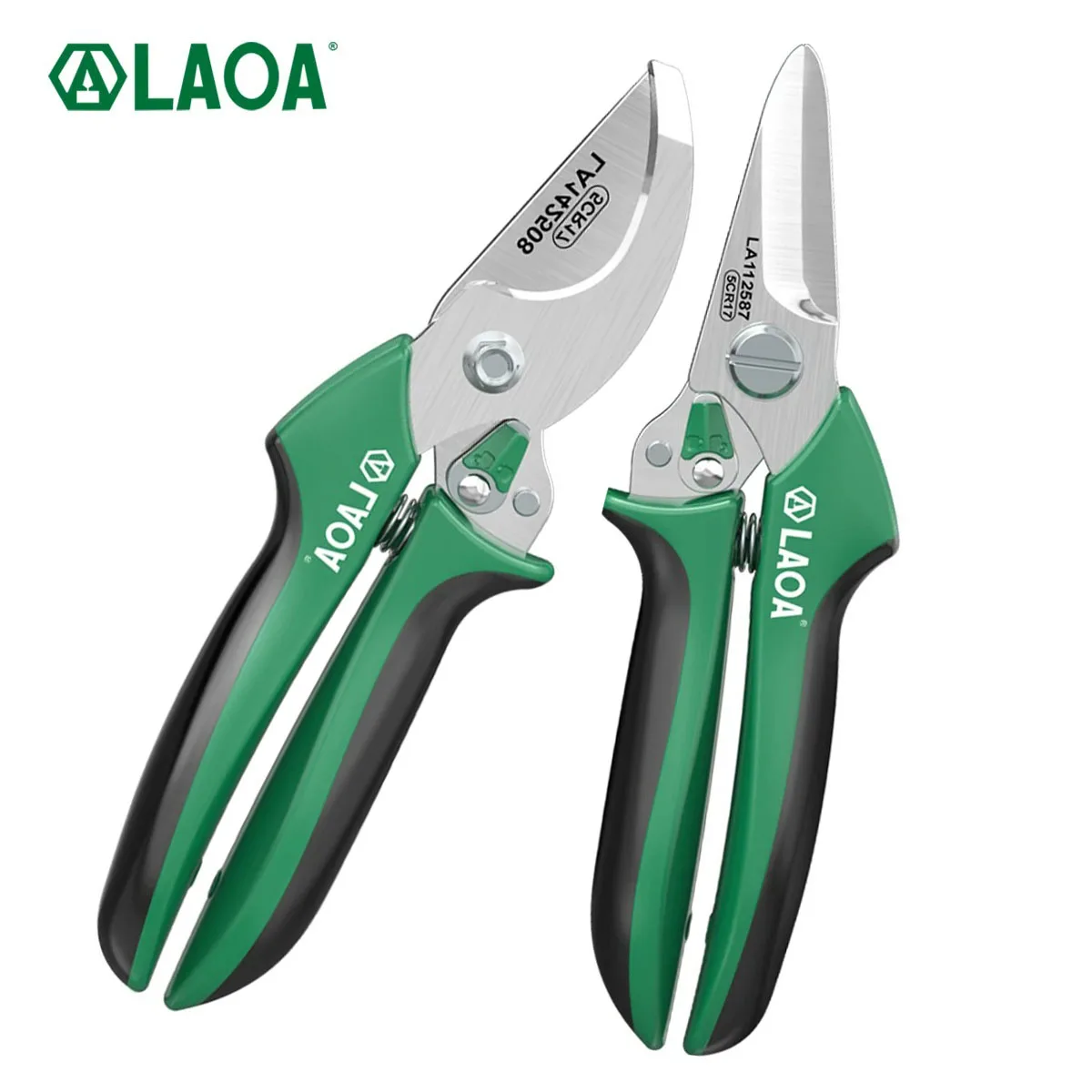 LAOA Multi-Function Stainless Steel Pruning Shears – Garden Branch & Fruit Picking Scissors for Home Use