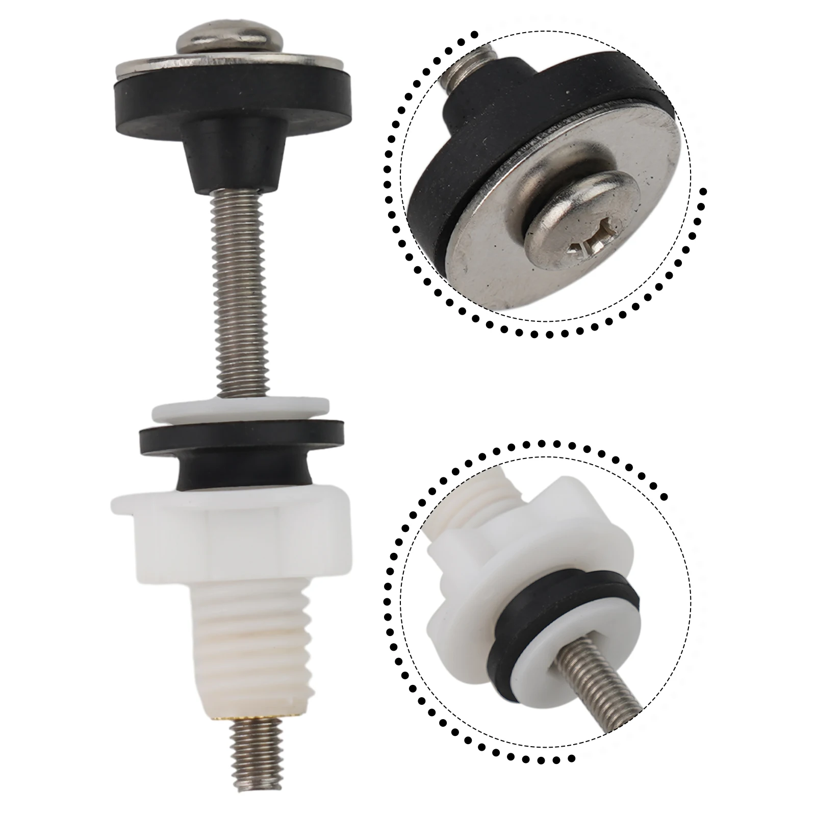 2pcs Toilet Cistern To Toilet Pan Fixing Fitting Sealing Kit Close Coupling Bolts WC Toilet Closet Bathroom Fitting