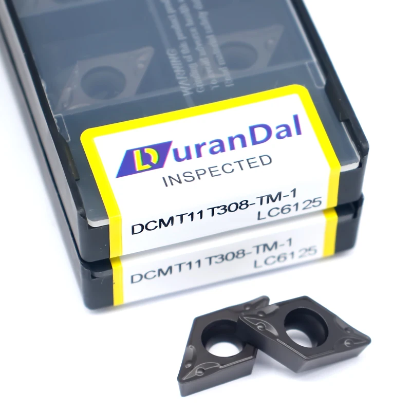 จัดส่งฟรี DCMT11T308 6125 เม็ดมีดคาร์ไบด์สำหรับงานกลึง เครื่องกลึง CNC