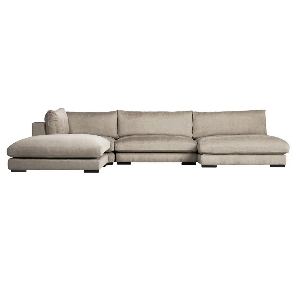 #Factory Custom U Shaped Couches Luxury Sofa Set Modular Sectional Sofa and Couch Set Furniture With Chaise