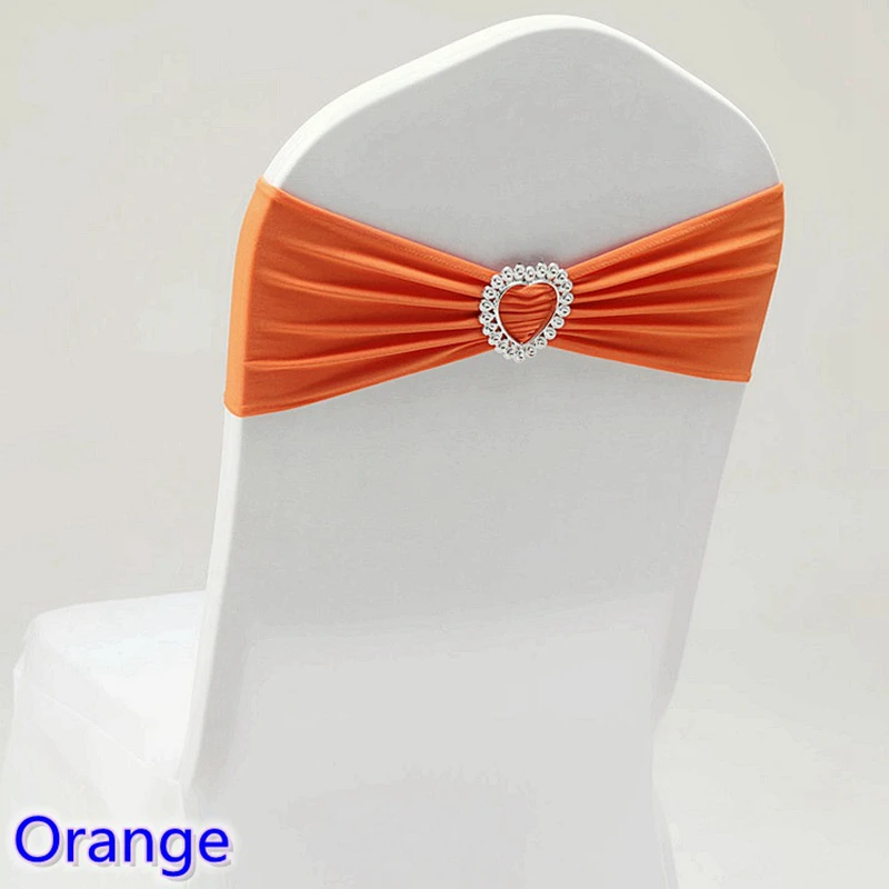 20 Colours Spandex Chair Sash Wedding Lycra Chair Band Stretch For Chair Covers Decoration Party Dinner Banquet Chair Sash