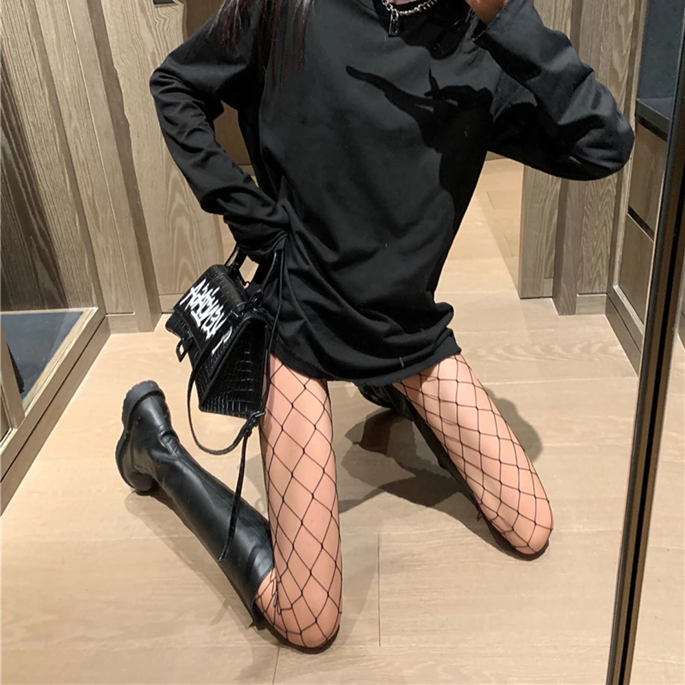 Sexy Fishnet Pantyhose Women Mesh Tights Lingerie Fish Net Stockings Club Party Hosiery Female Colorful Thin Long Socks Leggings